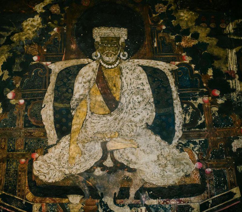 Ancient scroll with symbols representing wisdom and philosophy.